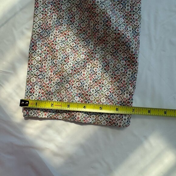 Lisette L Montreal Golf Pants Size 8 Cropped capri Mosaic Print Stretch Pull On - Picture 8 of 15